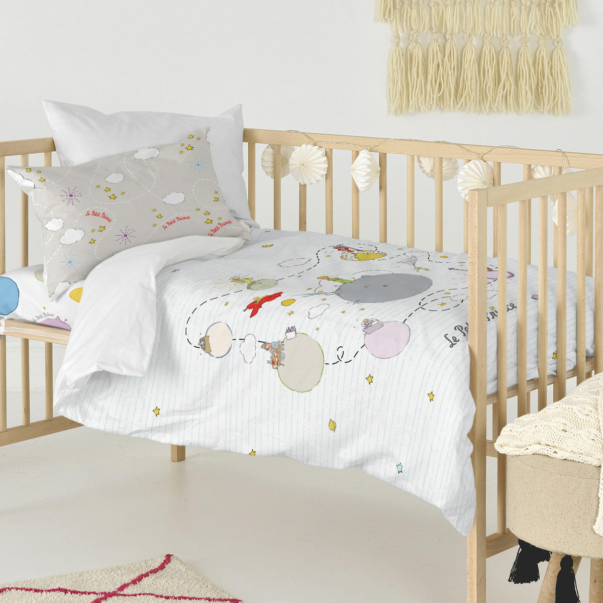 BETTBEZUG 2er-Set teiliges voyageur 115x145 cm (kinderbett) mehrfarbig - Multicolor, Textil (115/145cm) - Happy Friday