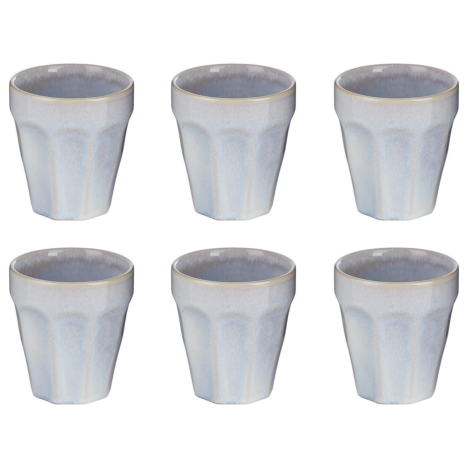 KAFFEETASSE (6er Set) Bergamo - Hellblau, Keramik (0.25L) - BUTLERS
