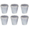 KAFFEETASSE (6er Set) Bergamo - Hellblau, Keramik (0.25L) - BUTLERS