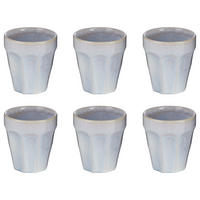 KAFFEETASSE (6er Set) Bergamo - Hellblau, Keramik (0.25L) - BUTLERS