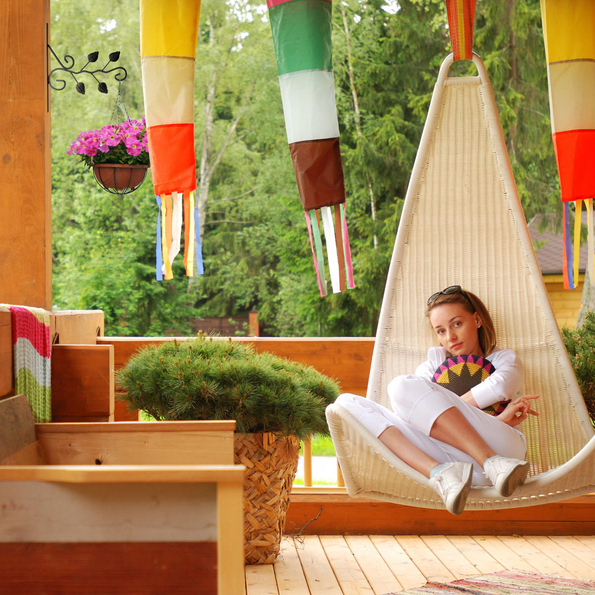 BLUMENHAKEN - Schwarz, Metall (28/30.5/2cm) - Relaxdays