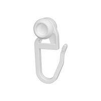 INNENLAUFROLLEN MIT FALTENHAKEN FÜR HOHLKAMMERSCHIENEN, Rollen Ø 8 mm, Packung 100 Stück - Weiß, Kunststoff (1.1/2.7/1cm) - INTERDECO