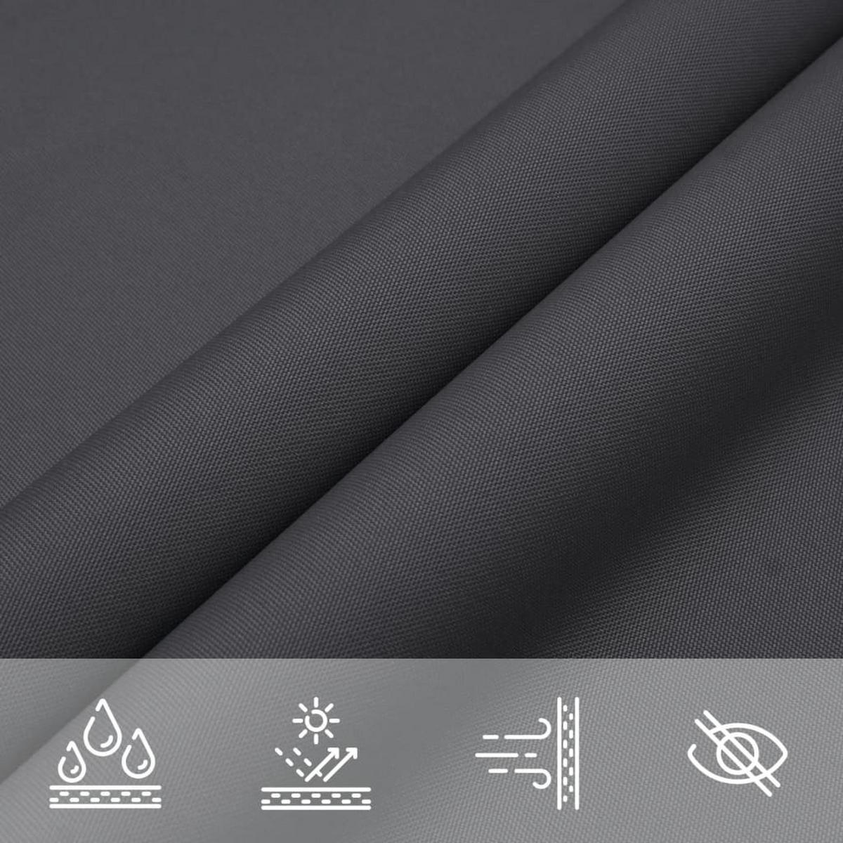 SONNENSEGEL Oxford-Gewebe Rechteckig 6/7 M Anthrazit - Anthrazit, Textil (600/700cm) - vidaXL