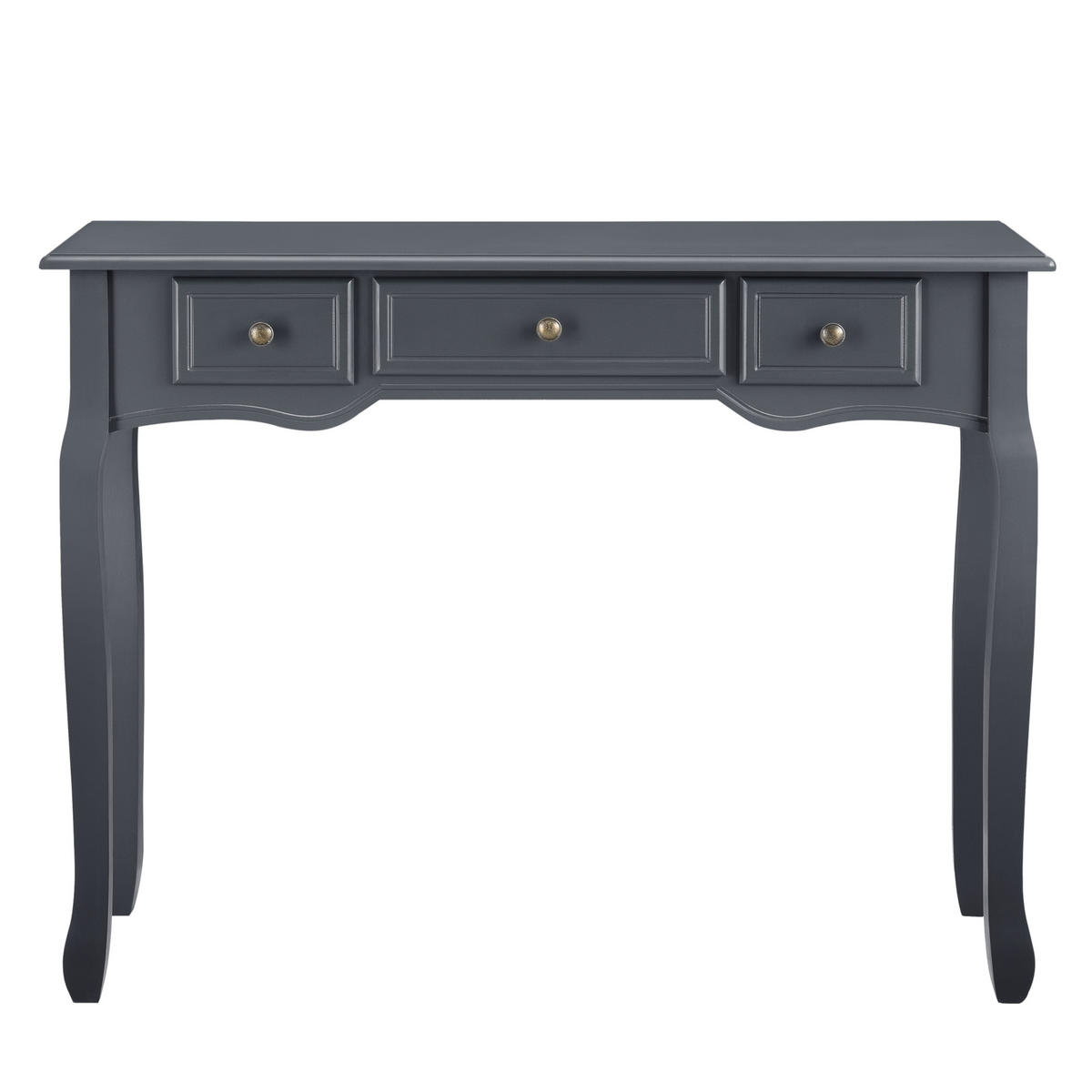 KONSOLENTISCH Hirschhorn - Grau, Holzwerkstoff (35/100/78cm) - [en.casa]