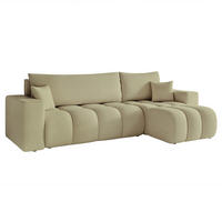 ECKSOFA OFI mit Schlaffunktion und Bettkasten Grün - Grün, Holzwerkstoff/Kunststoff (248/145cm) - Idohome