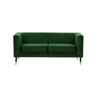 ZWEISITZER-SOFA Slender-Velluto 10 - Grün, Holz/Textil (170/71/83cm) - SLF24
