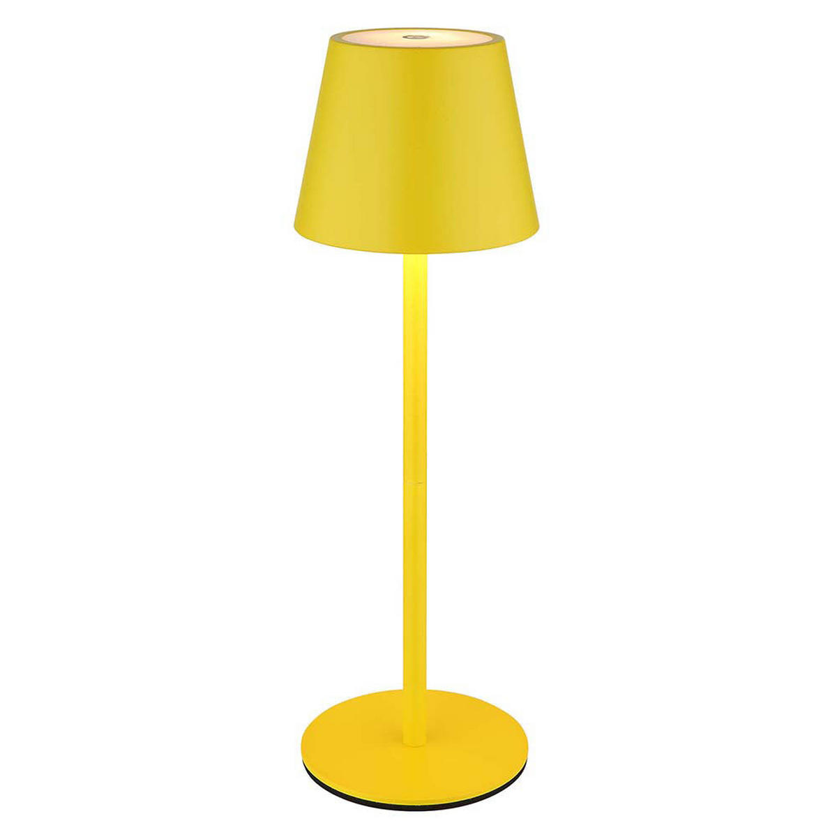 LED TISCHLAMPE VANNIE I Gelb - Gelb, Metall (11.5/11.5/36cm) - Globo Lighting