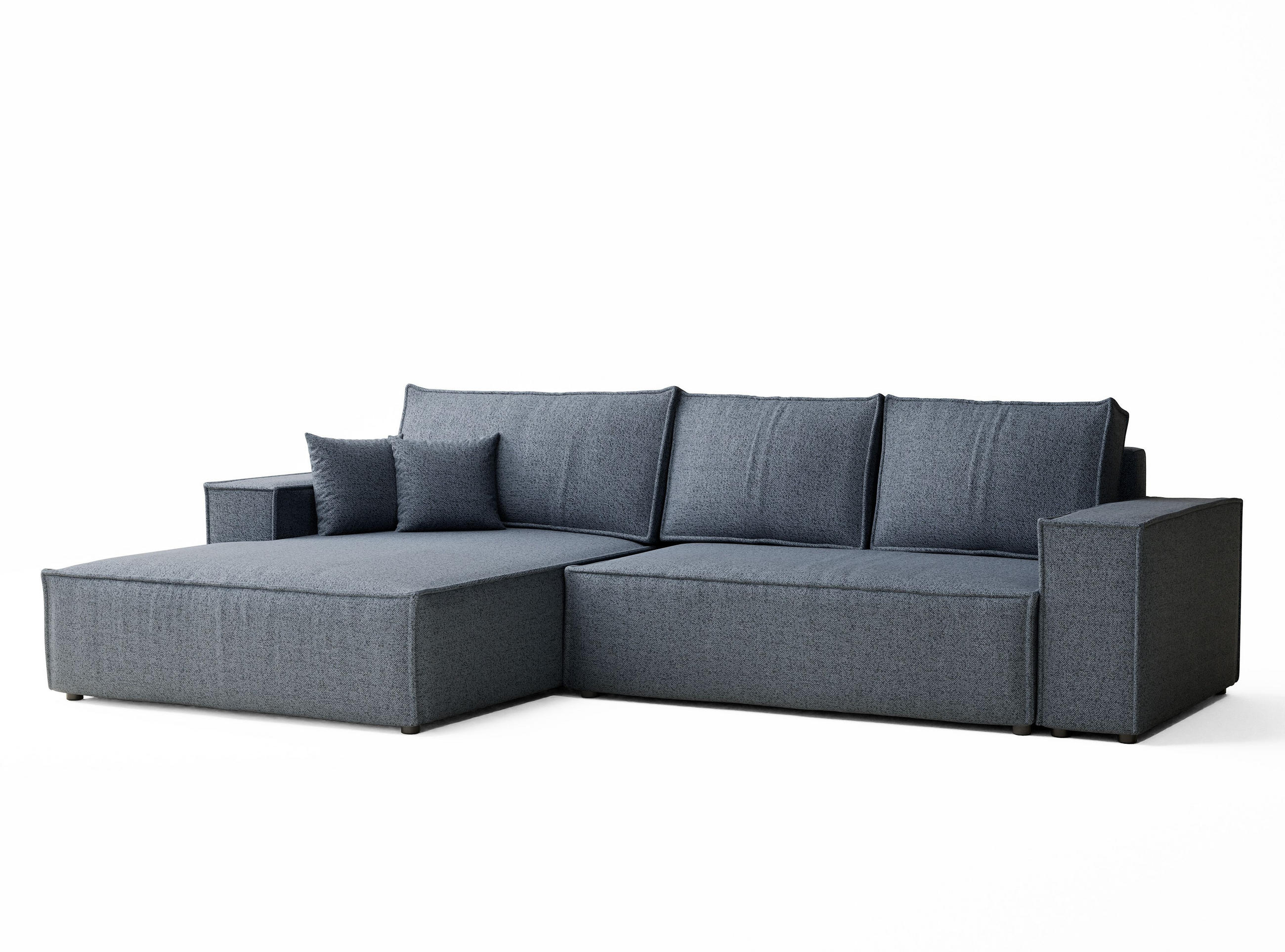 Maison de Reve ROHOVÁ SEDAČKA s funkcí spaní Maze, textil, modrošedý