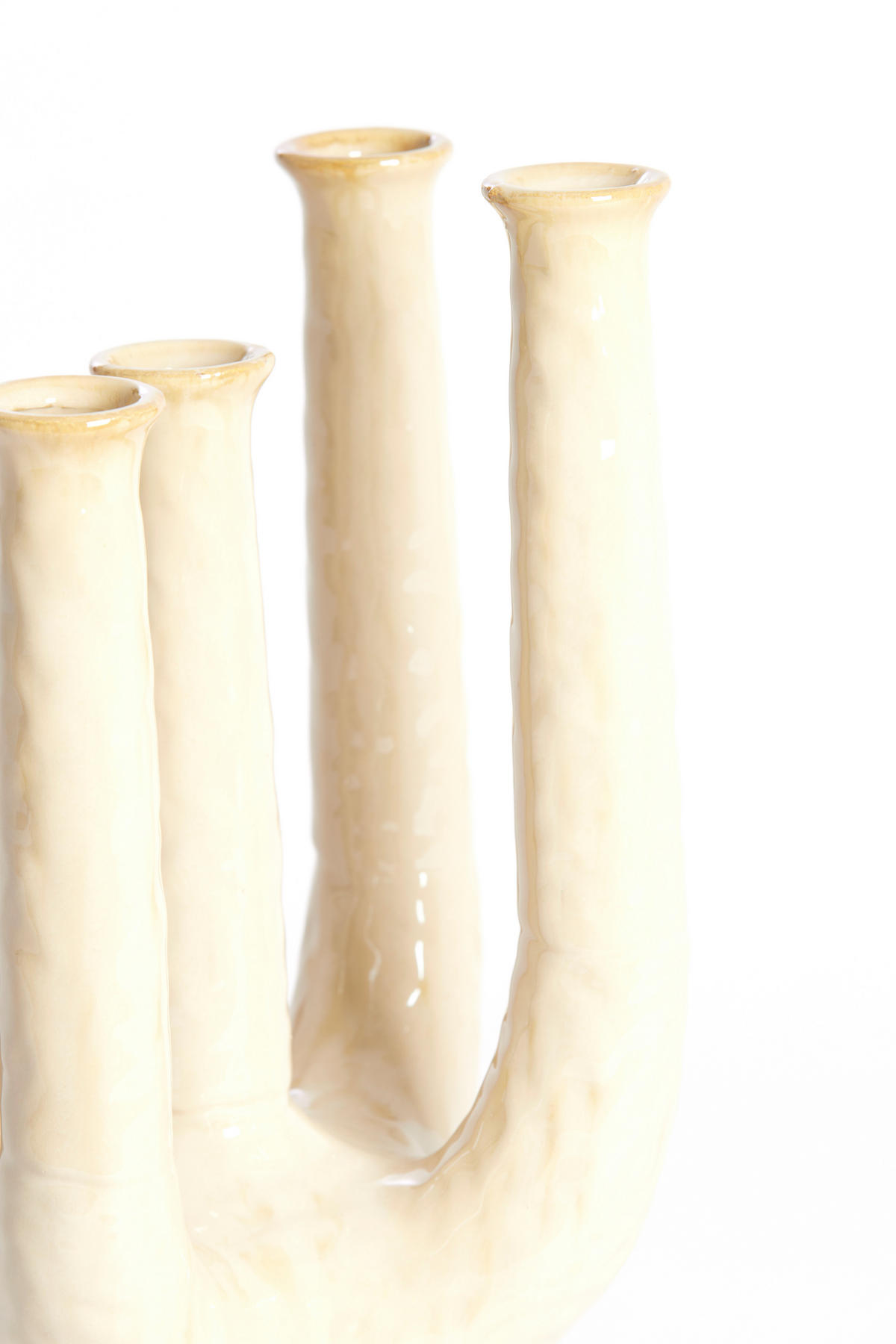 VAZE Leonjo Braun 24/18/36 cm - Braun, Keramik (36cm) - Light & Living