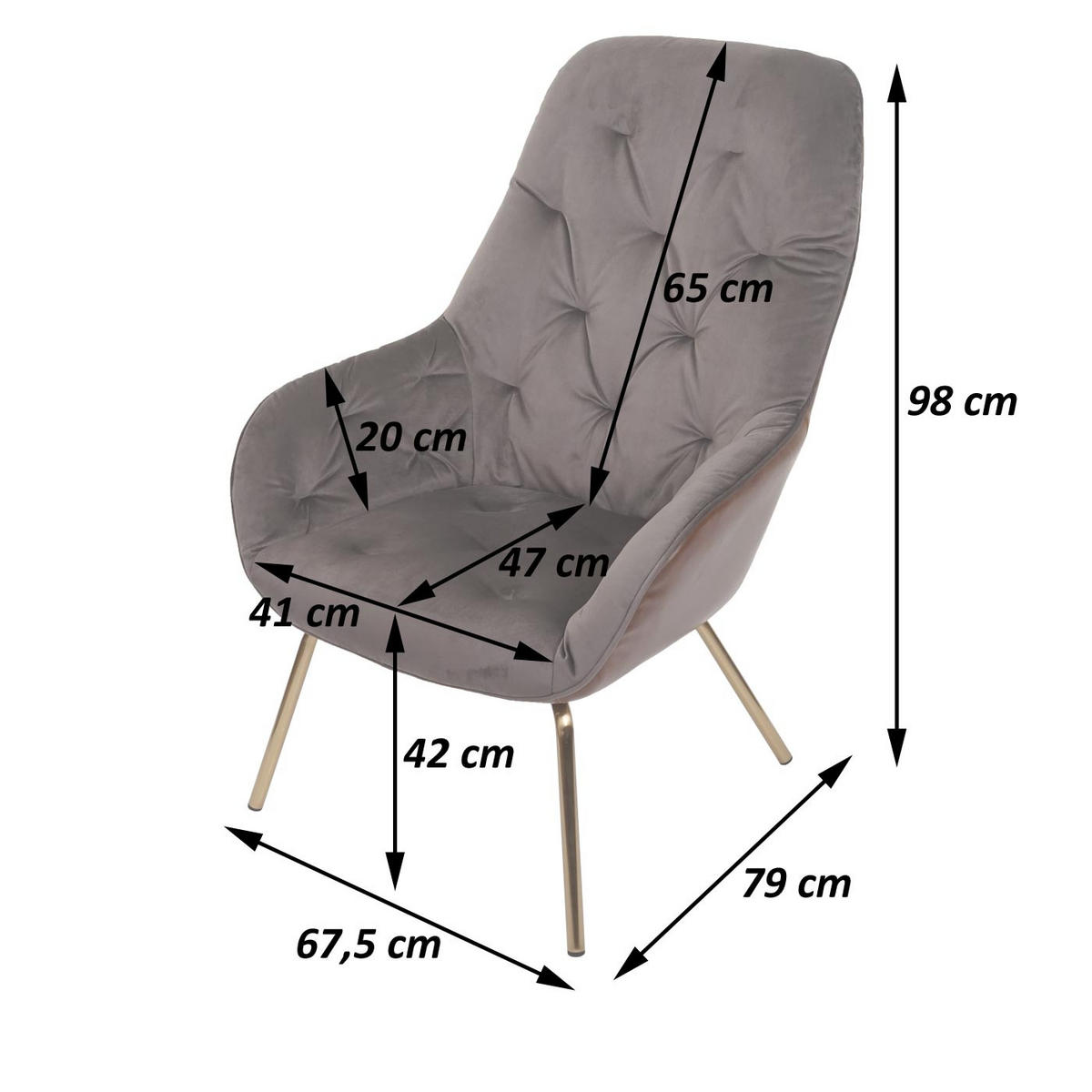 ESSZIMMERSTUHL Braun - Braun, Textil (68/98/79cm) - MCW