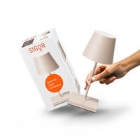 LED Akku-Tischlampe, Nuindie mini 3.0 dünenbeige - Beige, Metall (25/10/25cm) - Sigor