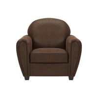 SESSEL mit gerader Rückenlehne - 1 Person - Stoff, Stoff - Braun - Braun, Textil (94/89/81cm) - Vente-Unique