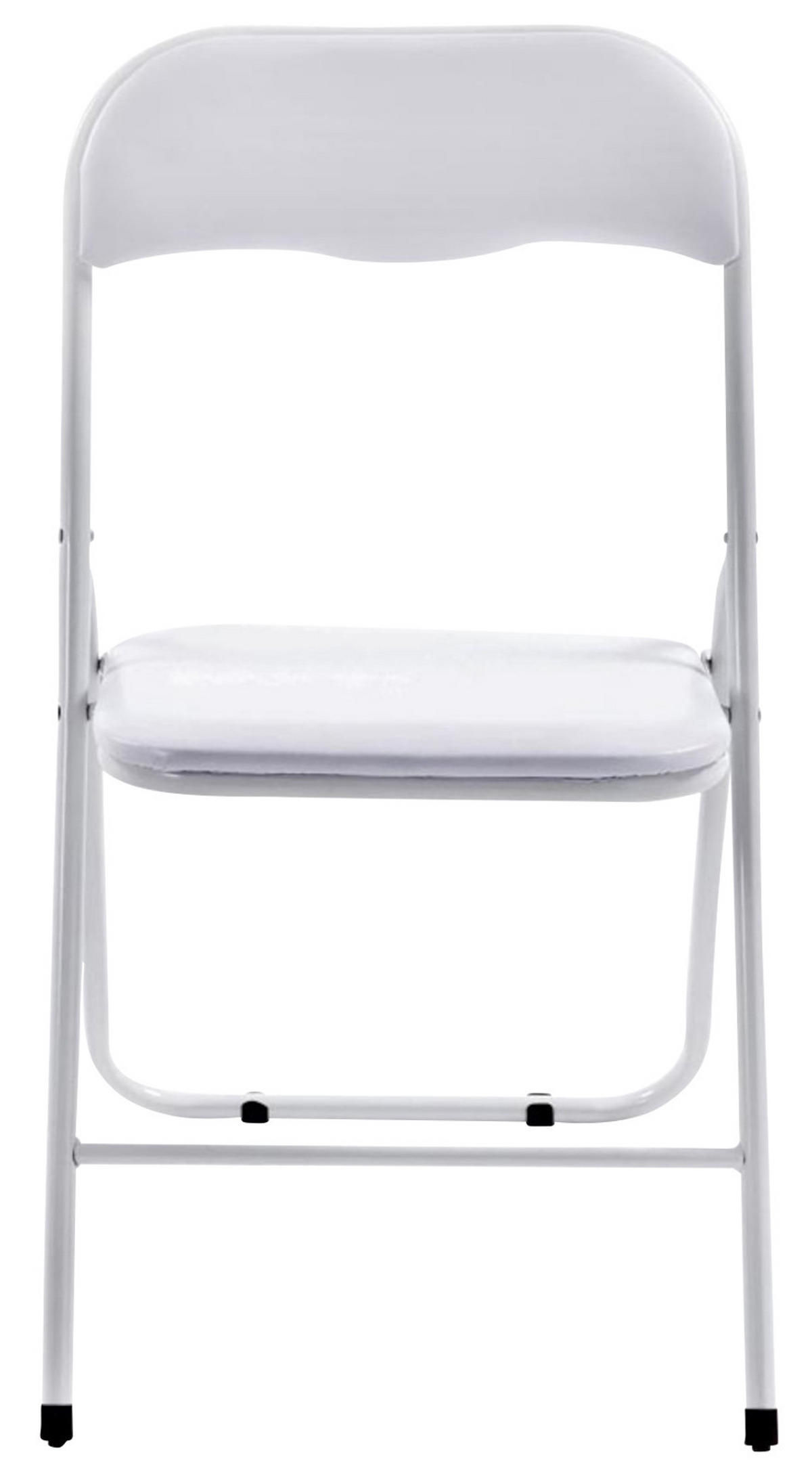 KLAPPSTUHL 4er Set Felara weiß/weiß - Weiß, Textil/Metall (45/78/45cm) - TPFLiving
