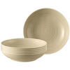 SUPPENTELLER Terra Sandbeige ø 21,2 cm 6er Set - Beige, Keramik (21.2cm) - Seltmann Weiden