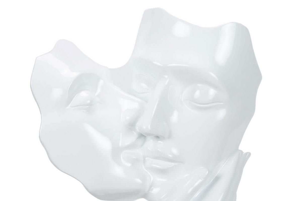 SKULPTUR Weiß 50/27 cm - Weiß, Stein (50/27/14cm) - KUNSTLOFT