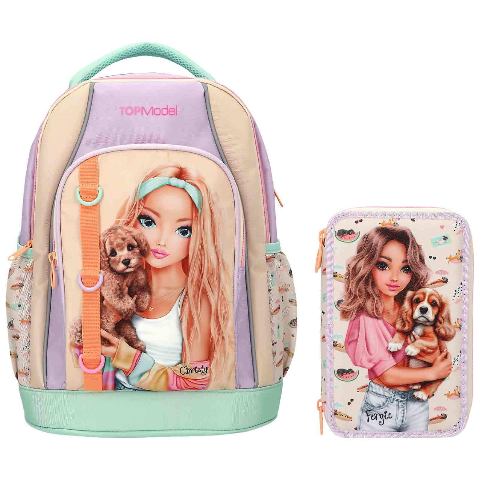 SCHUL-SET SUNNY DOG TOPModel bunt 2er Set - Multicolor, Textil (2/2cm) - Depesche Germany