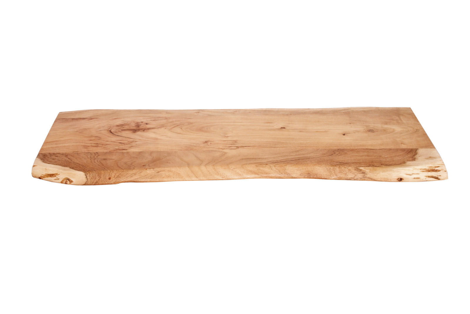 TISCHPLATTE CURTIS - Beige/Naturfarben, Akazienholz/Holz (40/120/3cm) - SAM