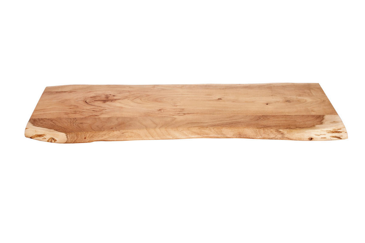 TISCHPLATTE CURTIS - Beige/Naturfarben, Akazienholz/Holz (40/120/3cm) - SAM