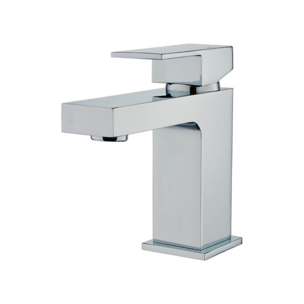 WASCHTISCHARMATUR AQUATIC - Silber - Chromfarben, Metall (4.2/13.5/13.2cm) - Home Deluxe