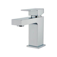 WASCHTISCHARMATUR AQUATIC - Silber - Chromfarben, Metall (4.2/13.5/13.2cm) - Home Deluxe