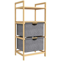 WÄSCHEKORB 35,4 L Wäschesammler, Natur - Naturfarben, Naturmaterialen (44/96/34cm) - HOMCOM