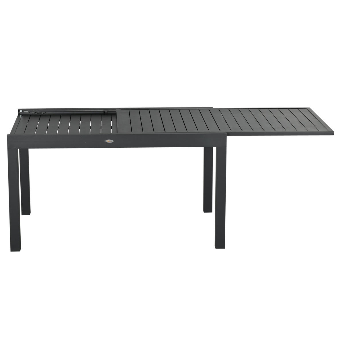 GARTENTISCHGRUPPE DE-18087 ausziehbar 135-270 cm, Aluminium/Textilene Grau - Grau, Metall - ComfortXL