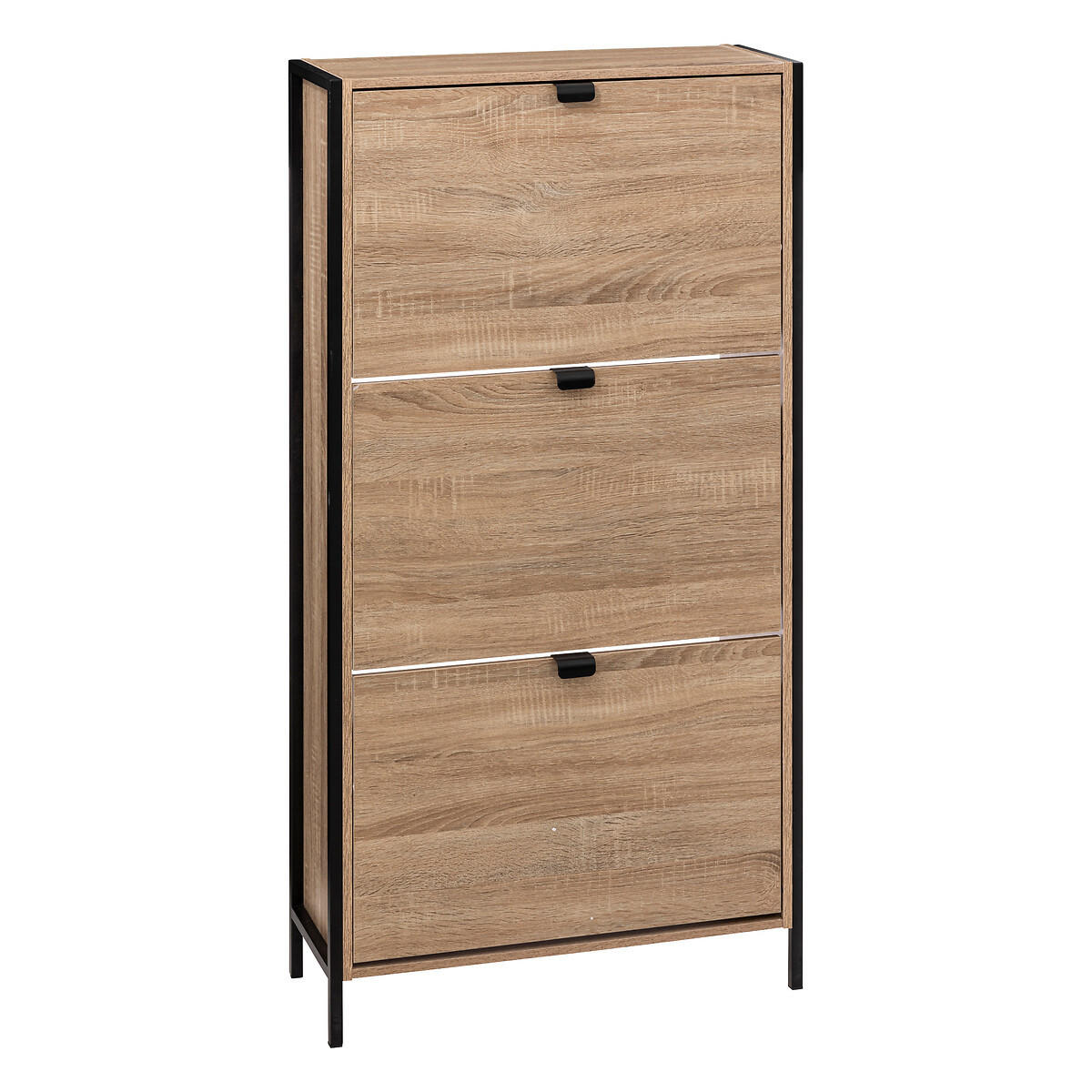 SCHUHSCHRANK 3 Fächer Aliaj 63,2/24/122 cm - Braun, Holzwerkstoff (24/122/63.2cm) - 5five Simply Smart