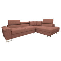 ECKSOFA Cotere Cord, Seite: Rechts - Rosa, Holz/Textil (270/202cm) - MIRJAN24