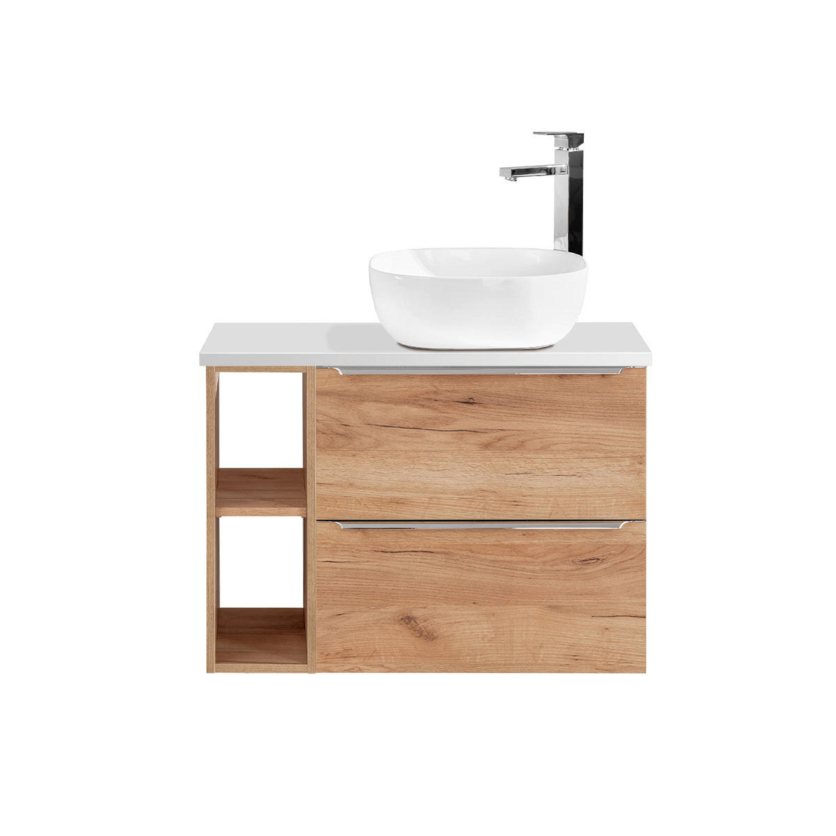 UMYVADLO 80.4cm duben Dřevo - hnědá, kompozitní dřevo (80.4/59/46cm) - Petits-meubles