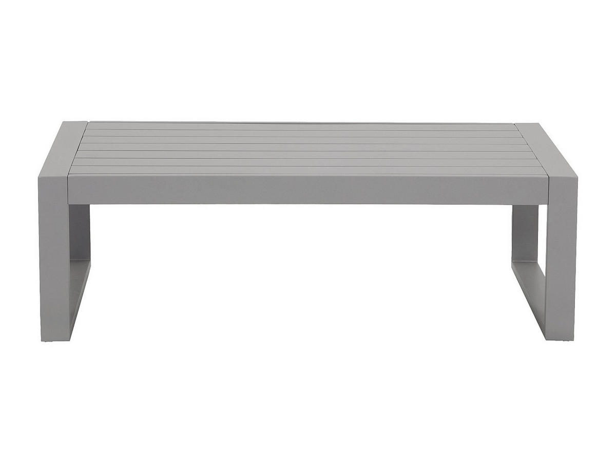 GARTENBEISTELLTISCH - 110 cmcm x 61.2 cmcm - Metall - Taupe - MOLOKAI - Taupe, Metall (61.2/110/35.5cm) - Vente-Unique