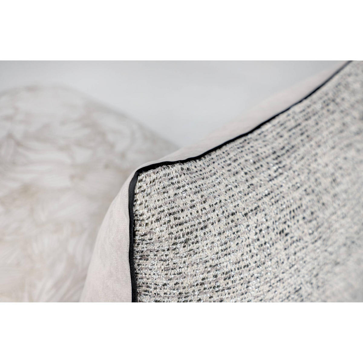 ZIERKISSENHÜLLE TREASURE - Grau, Textil (38/38cm) - Schöner Wohnen