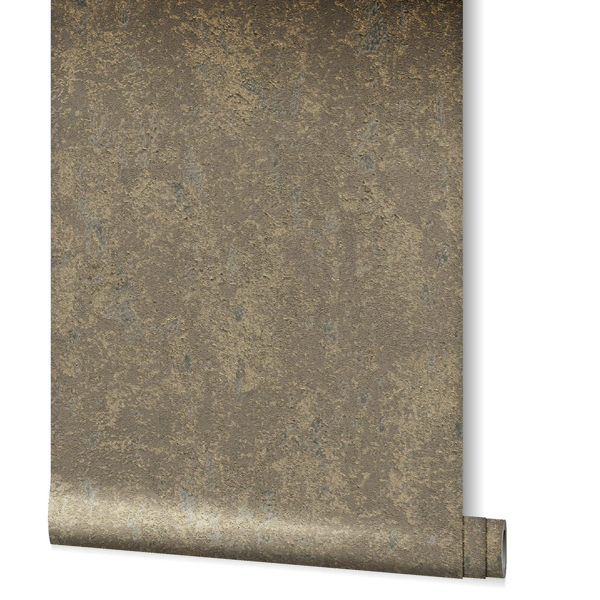 VLIESTAPETE Struktur Tapete braun, gold - Goldfarben/Braun, Papier (53/1005cm) - marburg