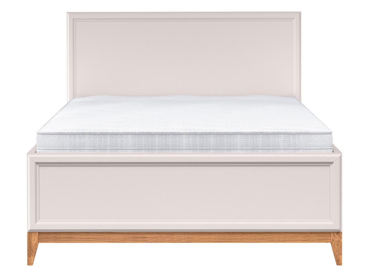 BETT Windsor W-17 - 140x200 cm - Kaschmir/Naturfarben, Holz/Holzwerkstoff (140/200cm) - MIRJAN24