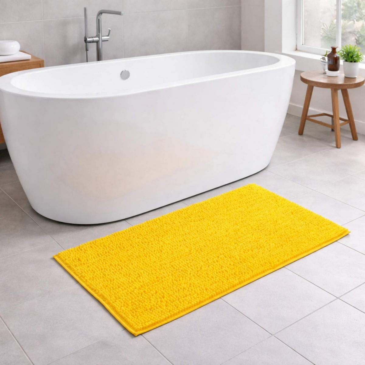 BADEMATTE PARIS - Gelb, Textil (70/120cm) - WohnDirect