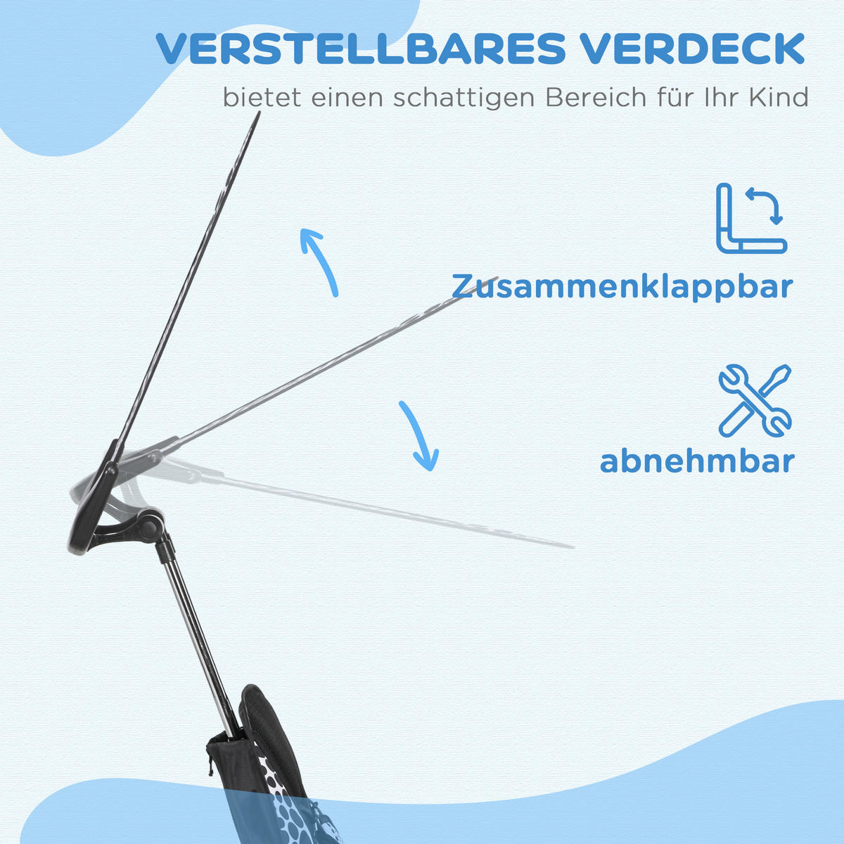 KINDERDREIRAD, Weiß, Metall+ Kunststoff - Weiß, Metall (105/47/98cm) - HOMCOM