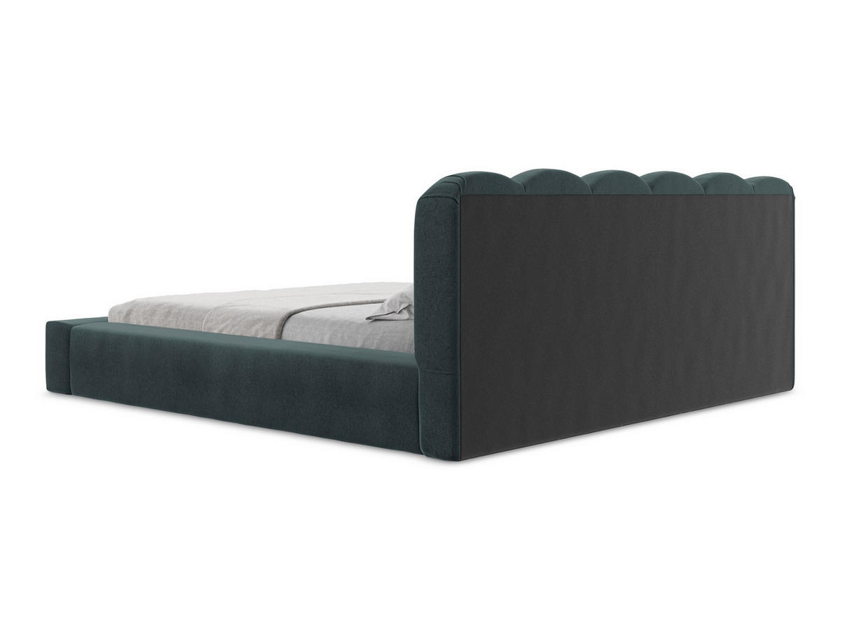 POLSTERBETT mit Bettkasten und Lattenrost 180x238 Blau - Blau/Petrol, Kunststoff/Textil (140/200cm) - Makamii