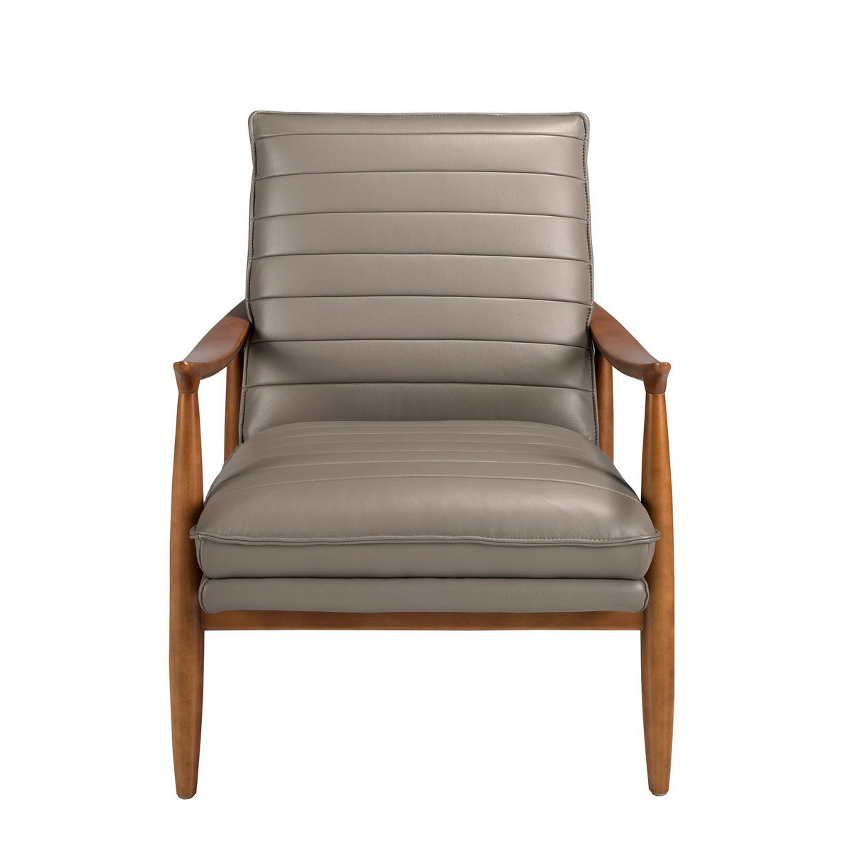 SESSEL Dunkelgrauer Ledersessel 73/83/91 cm - Grau/Honig, Leder (73/91/83cm) - ANGEL CERDA