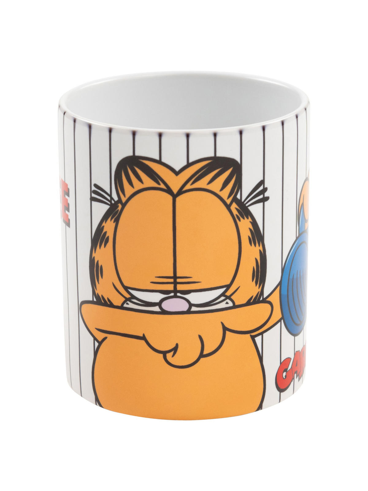 KAFFEEBECHER Garfield Give me Coffee Weiß 320 ml - Weiß, Keramik (0.32L) - United Labels
