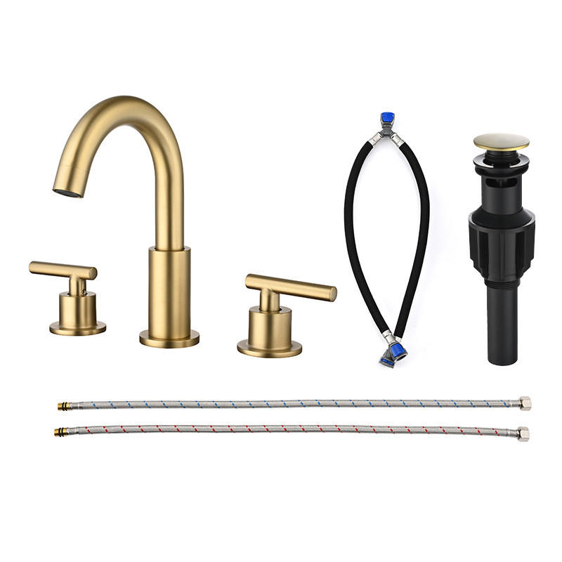 ARMATUR für Warm- und Kaltwasser – Gold – G1/2 - Platinfarben, Metall (35/8.5/28cm)