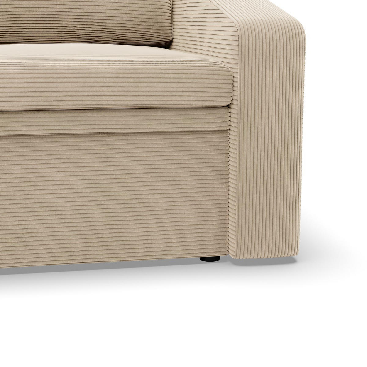 LOUNGESESSEL ORBIT, 90 CM, Cord - Beige - Beige, Textil (118/80/87cm)