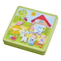 MAGNETSPIEL-BOX Peters und Paulines Bauernhof, ab 3 Jahre - Multicolor, Naturmaterialien (22/3.8/21.5cm) - Haba