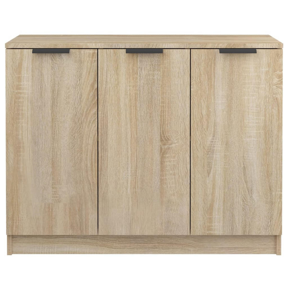 SIDEBOARD mit 3 Türen 90,5/30/70 cm aus Holzwerkstoff Sonoma-Eiche Dekor - Sonoma Eiche, Holz (90.5/70/30cm) - vidaXL