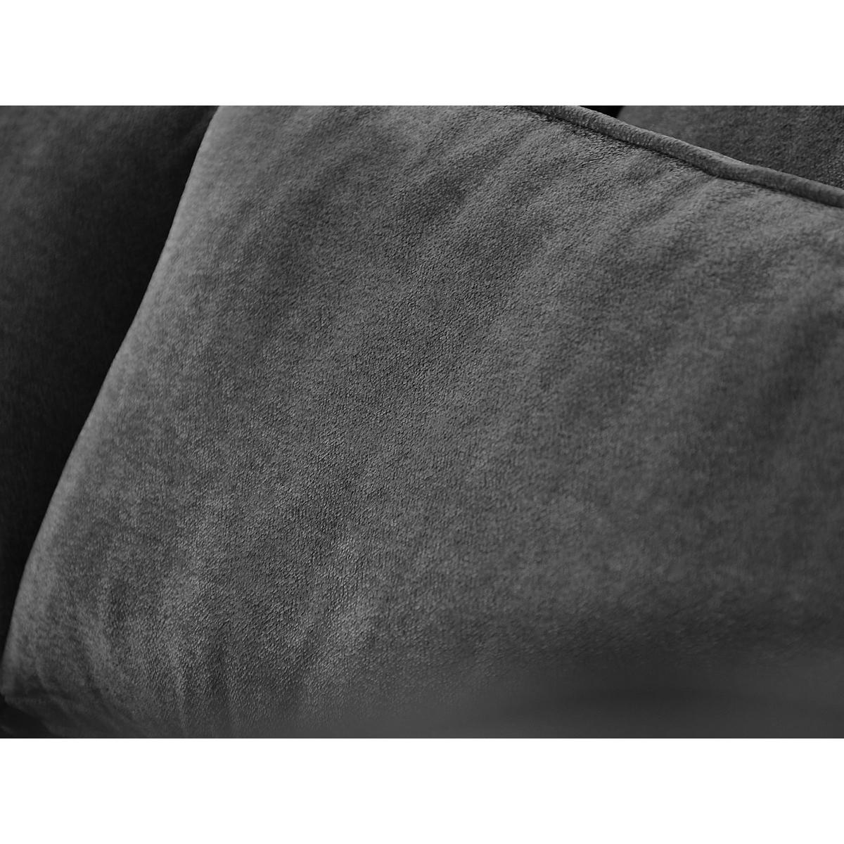 ECKSOFA Parma ohne Schlaffunktion grau rechts - Schwarz/Grau, Textil (314/224cm) - Beautysofa