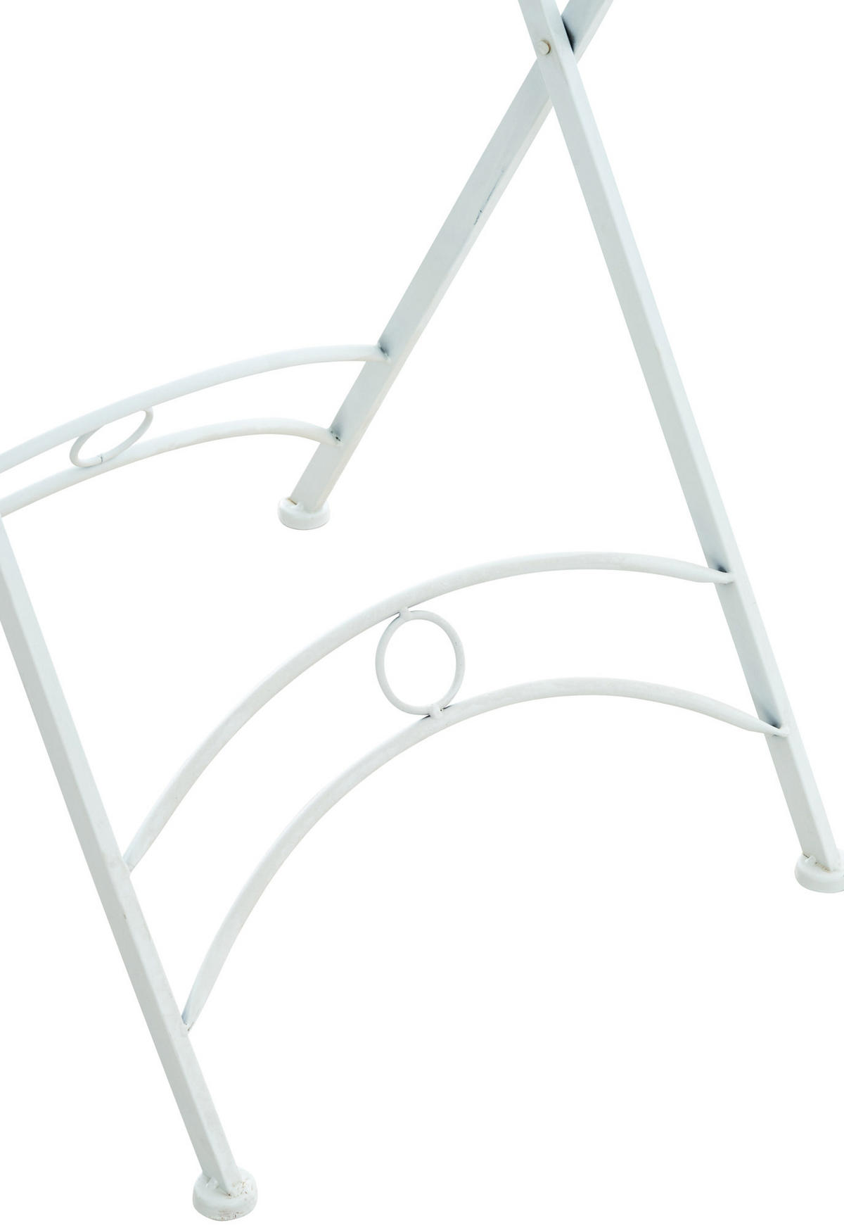 GARTENTISCH rund Metall weiß - Weiß, Metall (71/71/71cm) - CLP