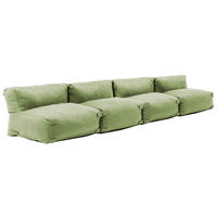 GARTENSOFA mit 4 Sitzplätzen, Kaktusgrünen - Grün, Textil - Oviala