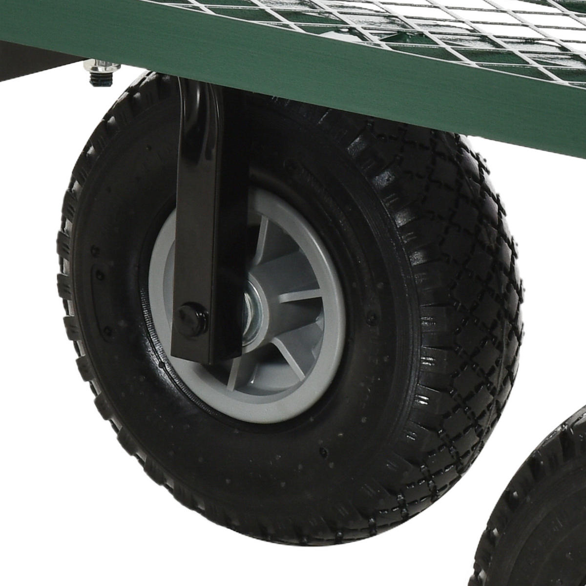 TRANSPORTWAGEN DE-17575 150 kg, 4 Luftreifen Grün - Grün, Metall (48.5/100/94cm) - ComfortXL