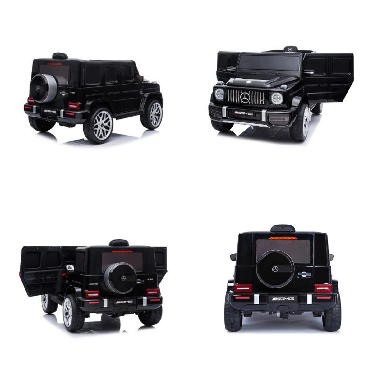 KINDERELEKTROAUTO SUV Mercedes AMG schwarz G63 Radio Vierradfederung MP3 - Schwarz, Kunststoff (106/62/54cm) - Chipolino