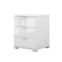 NACHTTISCH Marseille Weiß Hochglanz 46.2 x 60 cm - Weiß Hochglanz, Holzwerkstoff (46.2/60/42cm) - Vicco