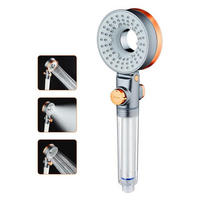 HANDBRAUSE Wassersparend mit 3 Strahlarten und Stoppfunktion - Multicolor, Kunststoff (8/12.7/26cm)