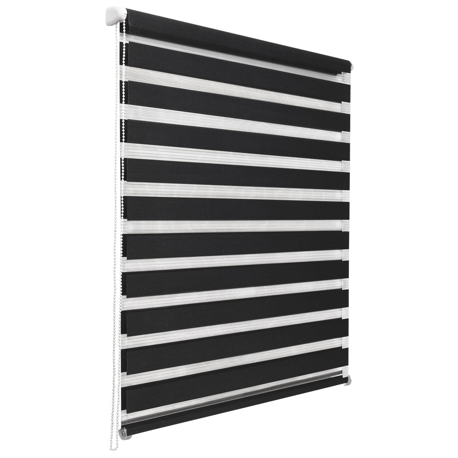 Sol Royal Doppelrollo Schwarz 80x220 cm